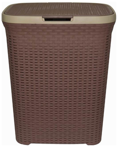 Корзина для белья с крышкой 40 л Виолет Ротанг коричневый (1840/1) Violeta