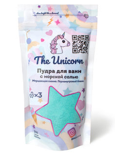 Голографическая 3Д пудра для ванн Unicorn шиммер, 3D бомбочка, хайлайтер 250гр (Тиффани)