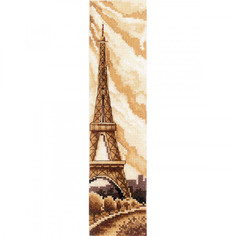 Набор вышивки крестом Сделай своими руками "Закладка Париж", 5,5х22 см