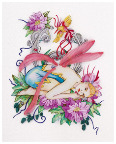 Набор для вышивания PANNA Живая картина Фея цветов