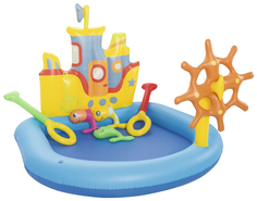 Игровой бассейн "Кораблик" с надувными игрушками, 140 х 130 см Bestway