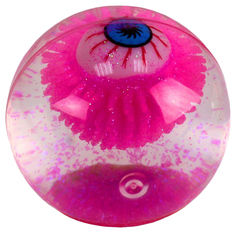 Прыгуны мячи прозр.с вод.блёстки, глаз, свет, 6,5 см 1 Toy