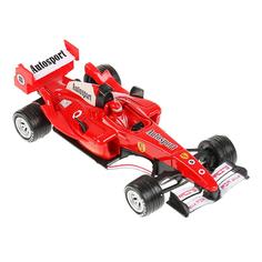 Технопарк Машина металлическая Суперкар Ф-1, длина 14 см, звук, инерция, красный