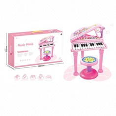 Синтезатор игрушечный Shantou свет, звук, микрофон, стул A844-H29158