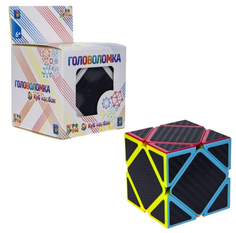 Головоломка 1Toy Куб карбон, квадраты, 5,5*5,5 см