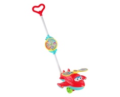 Каталка-игрушка детская ZHORYA Вертолет, крутится пропеллер, свет, звук, 20,5*20,5*12,5 см