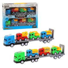 Игровой набор Наша Игрушка Автовоз 2 шт, машины инерционные 6 шт