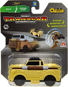 Игровой набор 1Toy Transcar Double, Пикап-Полевая кухня, 8 см