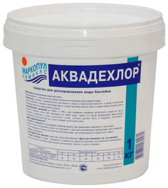 Средство для дехлорирования воды АКВАДЕХЛОР М02 в гранулах, ведро 1 кг Intex