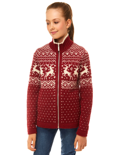 Кардиган детский Scandica, 8-2Z-1136-1001-TG, винный, 134-140