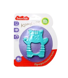 Прорезыватель Baby Toys "Котенок" (голубой) Десятое королевство