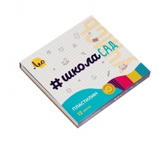 Пластилин классический Лео Учись. ШколаСад , 12 цветов, 240 грамм, арт. LMC-0112