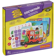 Настольные игры Bondibon Сосчитай!, с нано-стикерами, Играй Думай Учись