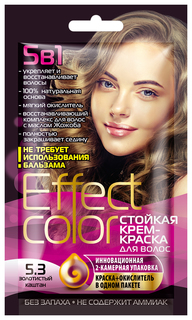 Краска для волос Фитокосметик Effect Color Золотистый каштан 50 мл Fitoкосметик