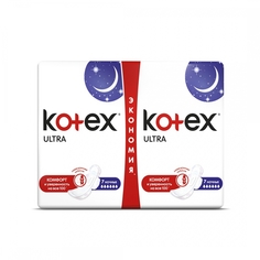 Прокладки Kotex Natural гигиенические ночные 12 шт