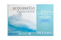 Блок для акварели "Artistico Traditional White", фин, 35,5x51 см, 20 листов Fabriano