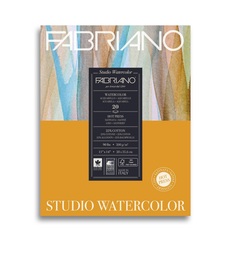Альбом для акварели "Watercolour Studio", 28x35,6 см, 20 листов, 200 г/м2, мелкое зерно Fabriano