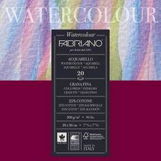 Альбом для акварели "Watercolour Studio", 20x20 см, 20 листов, 200 г/м2, среднее зерно Fabriano