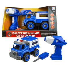 Разборная модель 1TOY Экстренные службы Полицейский грузовик