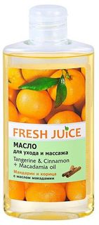 Масло для массажа Fresh Juice Tangerine&Cinnamon+Mac 150 мл