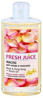 Масло для массажа Fresh Juice Rose&Ilang-Ilang+Peach Fresh Juice 150 мл