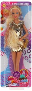 Кукла с золотистыми двусторонними пайетками Defa 29 см, арт. 8435a