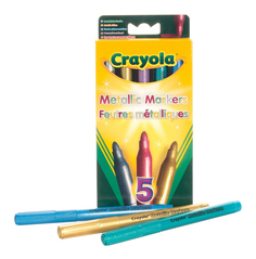 Crayola 5 маркеров - металлик