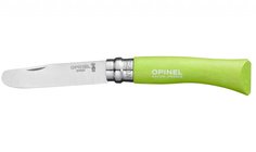 Нож складной детский Opinel №7 VRI My First Opinel Apple green