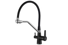 Смеситель Steel Hammer SH 903-6 BLACK CR для кухонной мойки Zorg