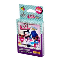 Panini 8018190006407 Блистер с наклейками "L.O.L. Surprise 3" набор из 6 пакетиков наклеек