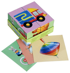 Кубики с картинками Baby Step "Игрушки"