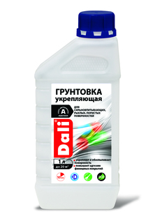 Грунтовка "Dali" акриловая укрепляющая 1 л "Рогнеда"