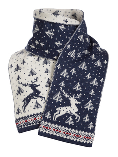 Шарф детский Scandica, 082SCA5T1-0Q7TB, джинсовый, One Size