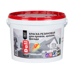 Краска резиновая "Dali" серая 12 кг "Рогнеда"