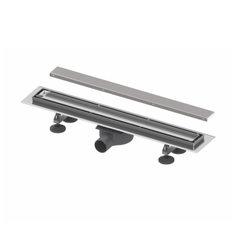 Дренажный канал TECE TECElinus 900 мм с решеткой steel и основой для плитки tile 15103099