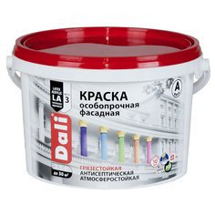 Краска "Dali" фасадная особопрочная База а 2,5 л "Рогнеда"