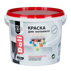 Краска акриловая "Dali" для потолков снежно-белая 5 л "Рогнеда"