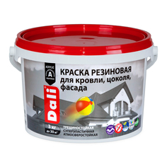 Краска резиновая "Dali" черная 3 кг "Рогнеда"
