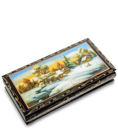 Шкатулка-купюрница в технике декупаж (8х17х4) Art East
