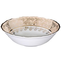 Набор салатников 16 см 6 шт МаМ декор "Фредерика Бежевая с золотыми листиками" 048980