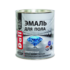 Эмаль для пола Dali, алкидно-уретановая, глянцевая, база A, белая, 2 л