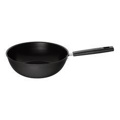 Сковорода ВОК (WOK) FISKARS Hard Face 1052233, 28см, черный