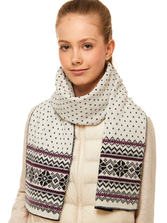 Шарф Scandica 237-12-1000-007-TG черный белый one size