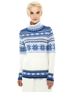 Свитер женский Scandica Voss белый 52/176