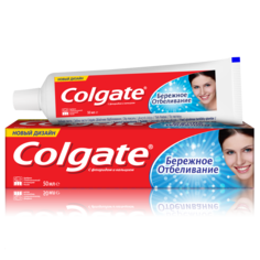 Зубная паста Colgate бережное отбеливание 50 мл