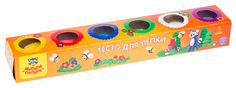 Тесто для лепки Мульти-Пульти Енот на пасеке 6 цветов