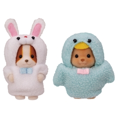 Игровой набор Sylvanian FamiliesМалыши в костюмчиках (Кролик и Птичка) 5594