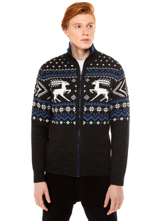 Кардиган мужской Scandica Hunter черный 46/176