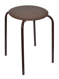 Табурет Violet Береста с круглым сиденьем h45 коричневый