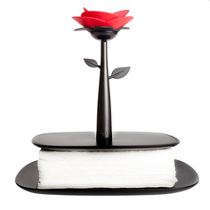 Салфетница Vigar ROSE 22x9см, цвет черный